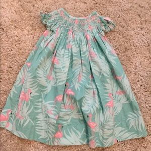 Flamingo Smocked Dress